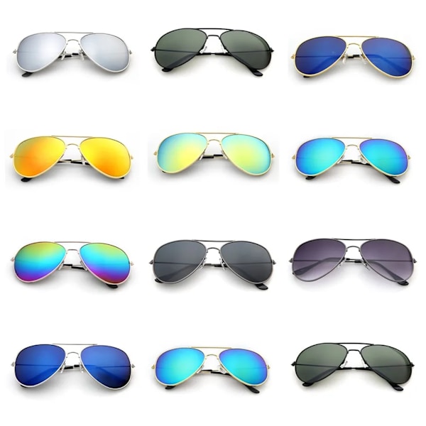 Naisten ja miesten pilotti-aurinkolasit pyöreät gradienttipeili aurinkolasit Oculos Lentes Gafas De Sol Pilot Model 05 Other