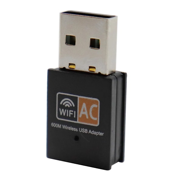 USB WiFi-adapter Trådløs AC600 Ethernet Dongle 5Ghz Lan USB2.0 Wi-Fi Gratis Drivrutin PC Wi Fi Mottagare AC Nätverkskort Orange