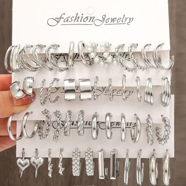 Twist Chain Øredobber Enkle Øredobber C C C—max