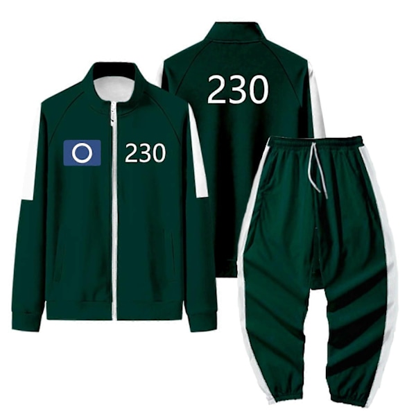 Squid Game-kostume, Squid Game-sportswear, koreansk folkespilsdragt til fans, cosplay og temabegivenheder, 456 voksen Squid Game-kostume - Perfekt B B S