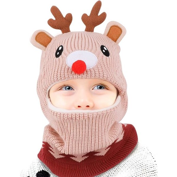 Toddler Winter Warm Hat, Tjock Winter Balaclava Beanie Hats SQBB