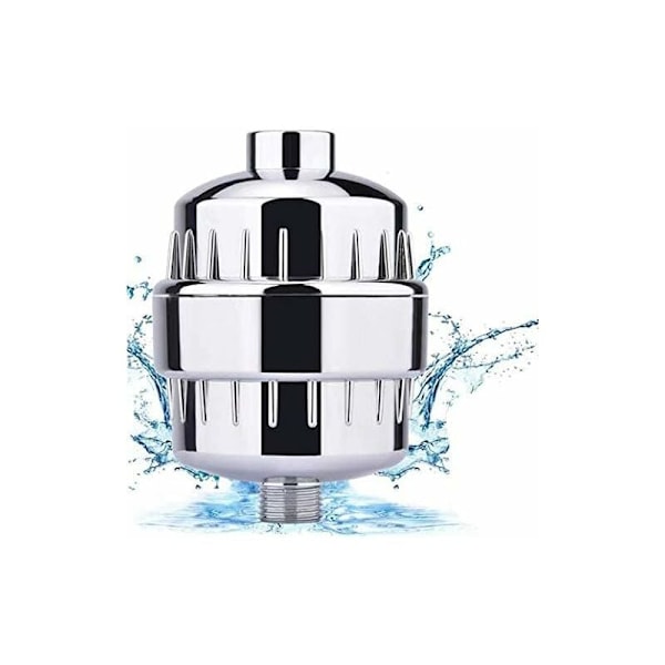 Brusefilter, Anti-kalk brusefilter - Filtrerer kloramin, fluor og tungmetaller, Brusefilter med Replacea
