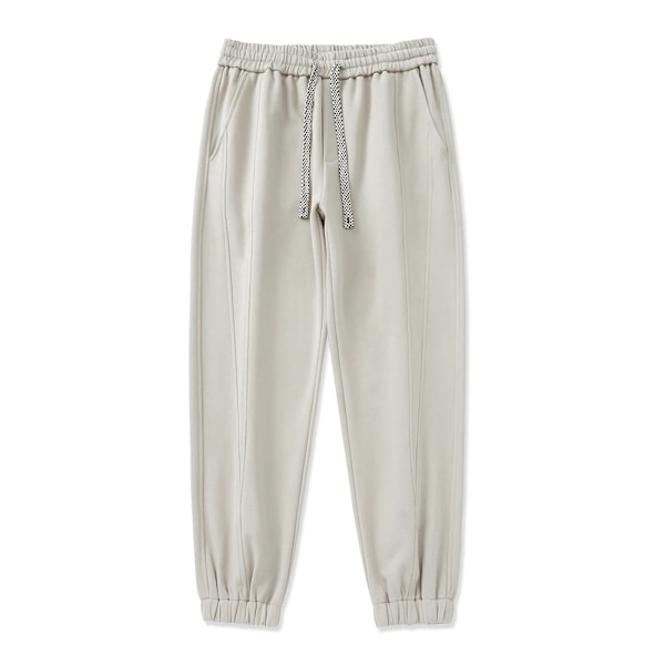 Kevät Syksy Miesten Joggerit Puuvilla Sweatpants Unisex Pari Urheiluvaatteet Joustava Vyötärö Löysät Housut Löysät Housut Suuri Koko 8Xl Khaki 3XL(34-36)