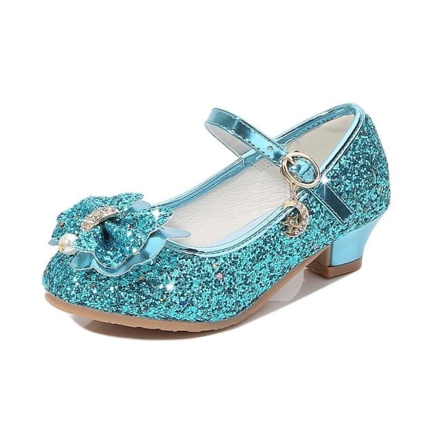 Prinsesse Elsa sko børn festsko pige blå 19cm / størrelse 19cm / size30