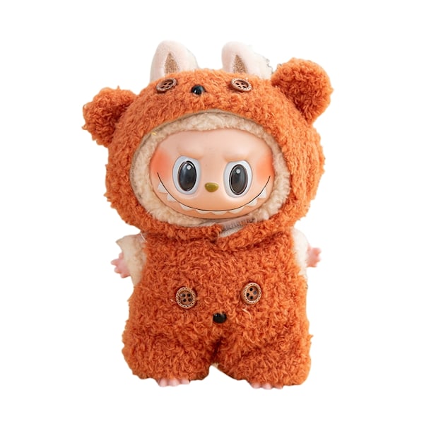 Söt Klänning Outfit Endast Kläder 17cm Hänge Ritning Godis Kjol Hårnål Labubu Nyckelring Babykläder Jul Unisex TVÄTTAD 10