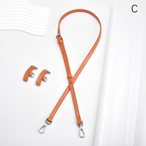 1Set Väskrem För Mini Punch-Free Läder Axelrem Orange Orange