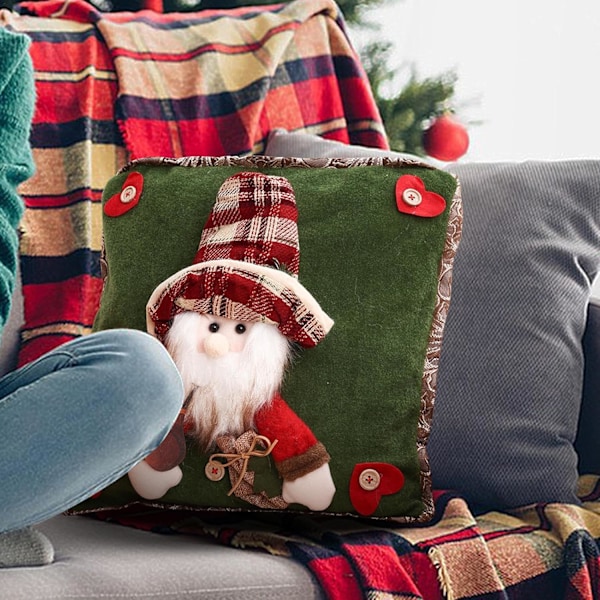 Pudebetræk | Julepudebetræk | Julepudebetræk | Julepuder | Pudebetræk | Sødt julepudebetræk pudebetræk julepudebetræk til soveværelse stue sofa bil Jultomte
