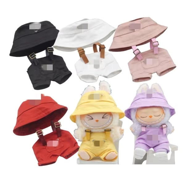 /NC/Labubu Tøj Luksus 17cm Designer Mærke Dukketilbehør Kostume Dukketøj Clover sneakers randomly