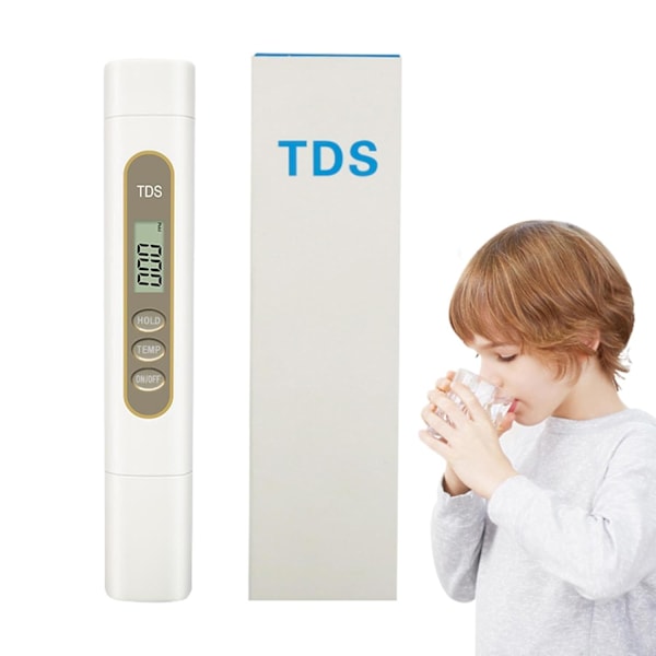 Digital Vattentestare, Vatten Tds Meter | Digitala vattenhårdhetstestare med hög känslighet,Bärbar PPM-mätare med temperaturdisplay