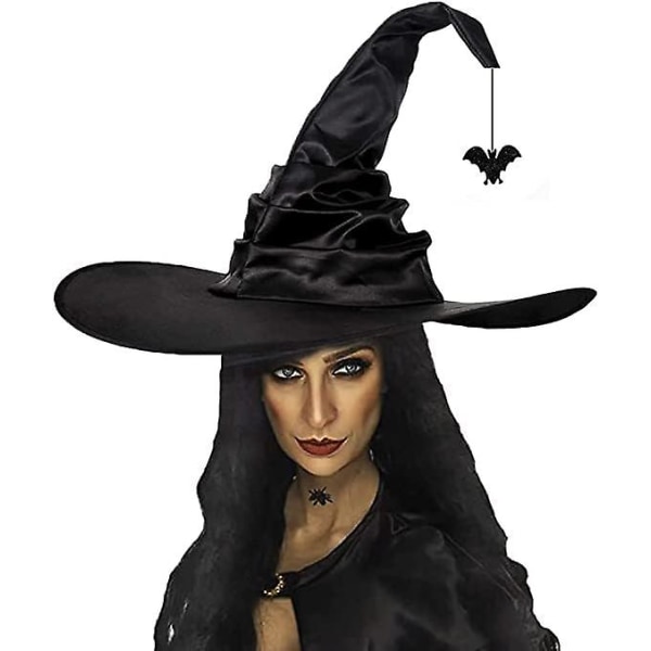 Vintage Ruched Witch Hat: Halloween-tillbehör för alla åldrar