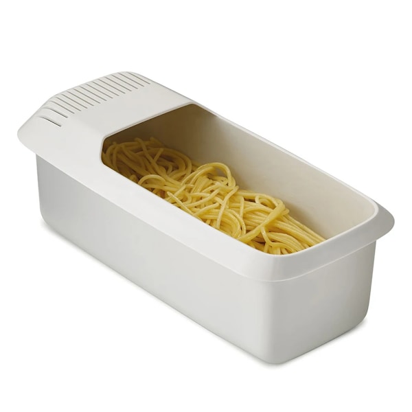 Mikrobølgeovn Steamer Pasta Koger med Si White white 30*14*10CM