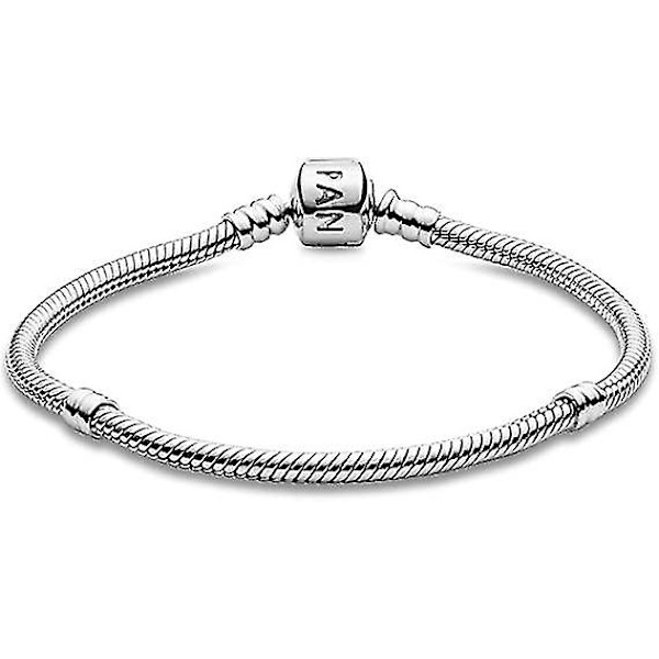 Pandora Moments Dam Sterling Silver Ikonisk Ormkedja Armband För Berlocker