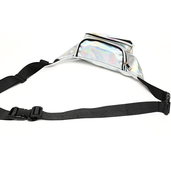 Fanny Pack Belteforlenger Justerbar Elastisk Stropp for Midjevesker, 2-pakning (Svart) Extender Belt