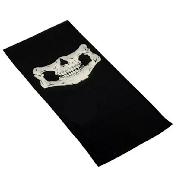 Skalle Ansiktsmask Utomhus Ridning Mask Cykel Skid Skalle Halv Ansiktsmask Ghost Halsduk Multi Använd Halsvärmare Cod Okt Skrämmande Mask