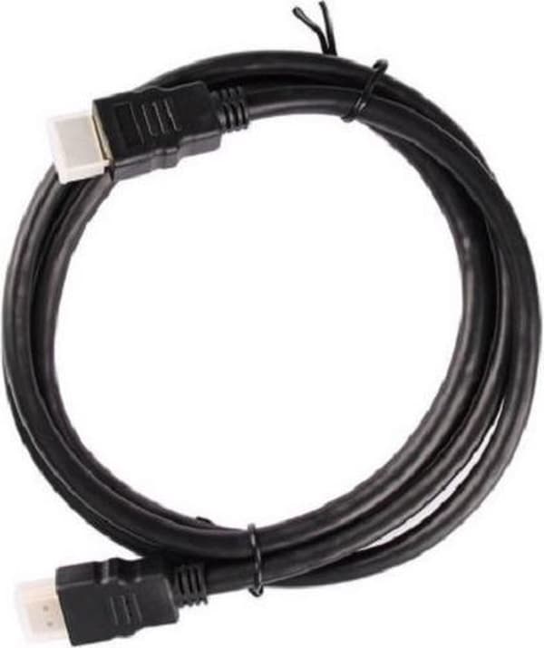HDMI 1.4 Kabel - High Speed Ultra HDTV - 4K - 3D - Forkromet Guld - Sort - 0,5 meter