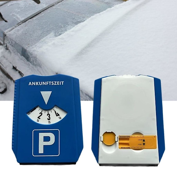 Snötid Display Skiva Isskrapa Bilparkering Kort Tidsskylt Ti C