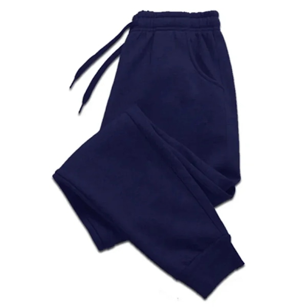 Mænd Sweatpants Mode Alsidig Baggy Jogging Bukser Udendørs Høj Kvalitet Komfortabel Sport Casual Hot Tracksout Tro User 2024 Navy 2XL