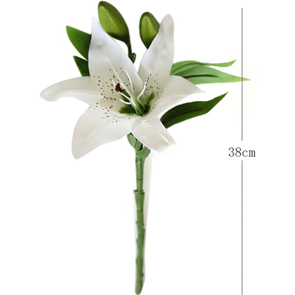 Konstgjorda blommor 5 st Konstgjorda liljor med 5 knoppar Växter Flo