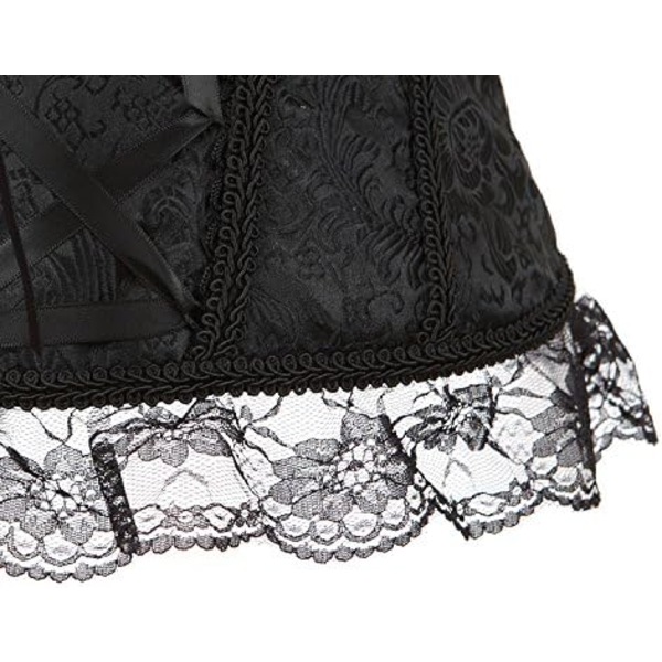 Korsetter för kvinnor Overbust Bustier Top Gothic exy houlder 8108black S 8108black S