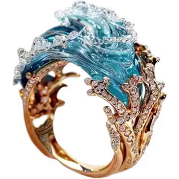 Ocean's Oath Smykkesæt, Ring og Halskæde, Inspirerende Gaveæske Ring