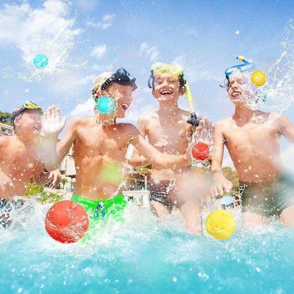 15 stk. Selvlukkende Vandbomber, Genanvendelige Silikon Splash-bolde til Pool & Strandfest Sjov 15 pcs