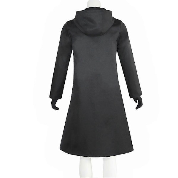Squid Game Cosplay Kapp Boss Trenchcoat og Lærhansker Lee E Byung-hun TV-serie Kostyme Svart Frakk Uniform Drak Perfekt for Halloween L