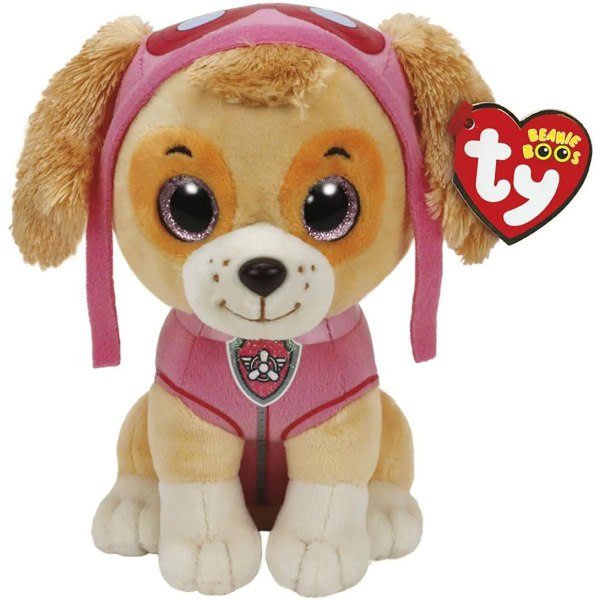 TY Beanie Boos Glubschi PAW Patrol 15cm Andre leketøyfigurer, Skye