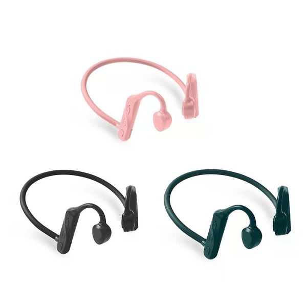 SQBB Benledningshörlurar Simning Bluetooth Open Ear Trådlöst sportheadset Ipx5 Vattentät Mp3-spelare Rosa