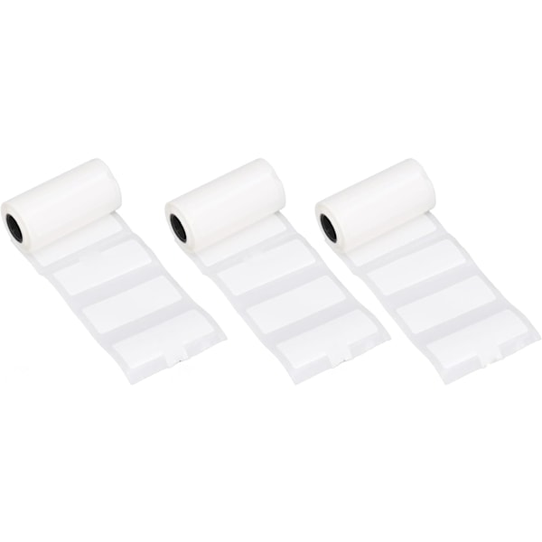 3 ruller selvklebende termisk papir gjennomsiktig trykk lett skreller hvitt termisk kvitteringspapir for små bedrifter i hjemmet (50 * 20 mm) 50*20 mm