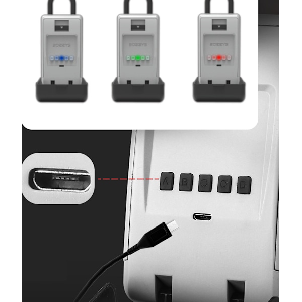 Lösenordsnyckelbox, Bluetooth Smart Electronic Card Key Storage Box (PL-BM2 (lösenordsupplåsning))