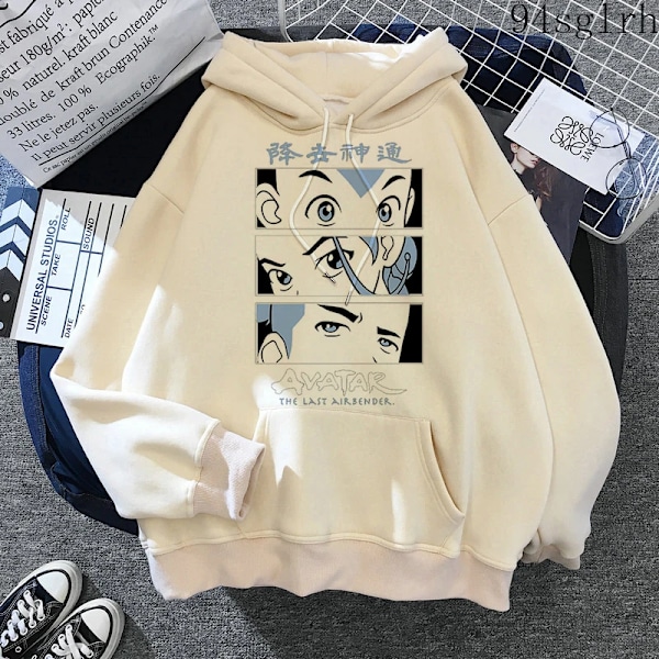Unisex Avatarin Legenda Tulimaan Huppari Herr Harajuku Hip Hop Casual Streetwear Kawaii Anime Print Hihlaukset Mies 30329 XS