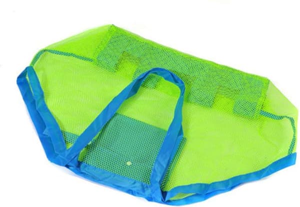 Stor netpose til sandlegetøj, strandlegetøj, indkøb. Ideel til opbevaring af alt - 45 * 30 * 45 cm