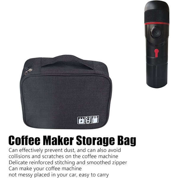 Kaffe Maskine Opbevaringspose, Kaffe Maskine Taske Kaffe Maskine Opbevaringspose Multifunktionel Rejse Opbevaringspose til Udendørs Brug