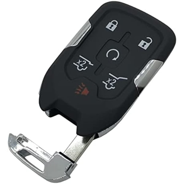 Ersättningsnøkkel Fob Cover Case passer for Chevy Suburban Tahoe 2015 2016 2017 2018 2019 2020 GMC Yukon Nøkkelfri Inngang Smart