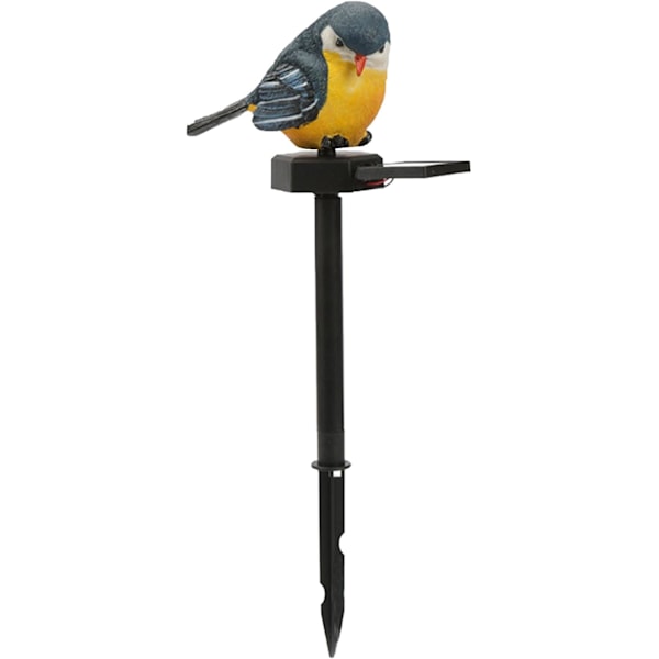 Solcelledrevet havefigur - fuglestatue lampe | LED stibelysning | baghave græsplæne dekoration | naturinspirerede haveindsatser | udendørs accent Allt