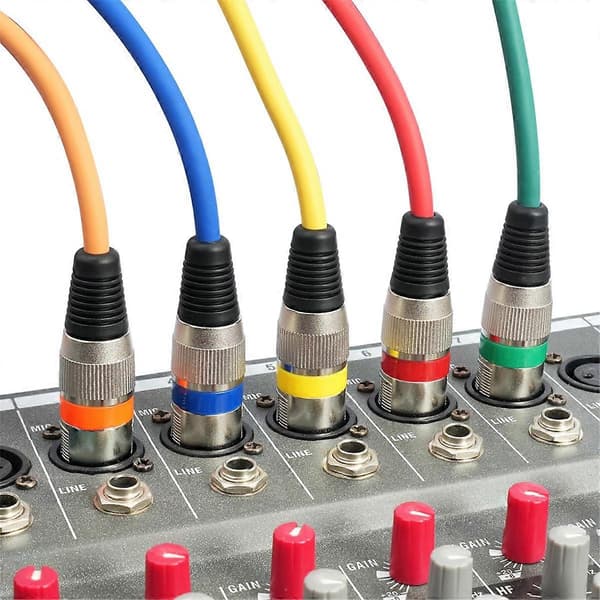 10-pak 3ft 3-pin XLR han til hun XLR mikrofonkabel_max