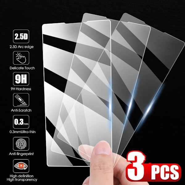 3 stk 0,26 mm 2,5D herdet glass skjermbeskytter for Sony Xperia 1 III