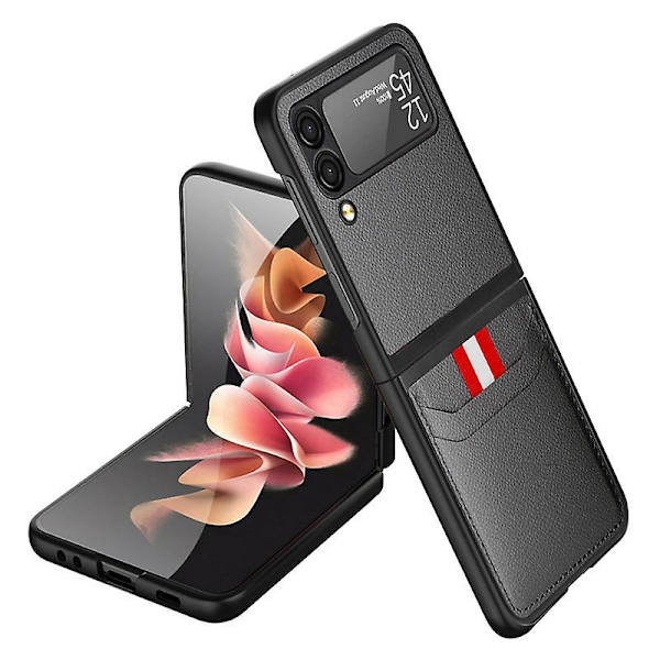 Nahkainen lompakkokotelo korttipaikalla Samsung Galaxy Z Flip3:lle