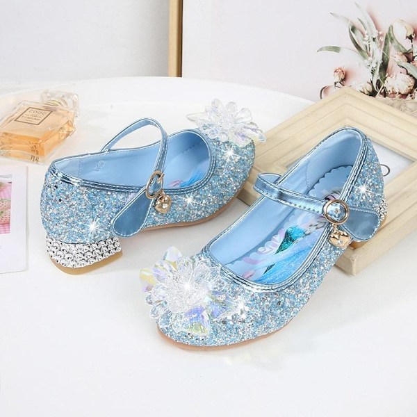 Prinsesskor Elsa skor barnfestskor rosa 15.5 cm / size 23