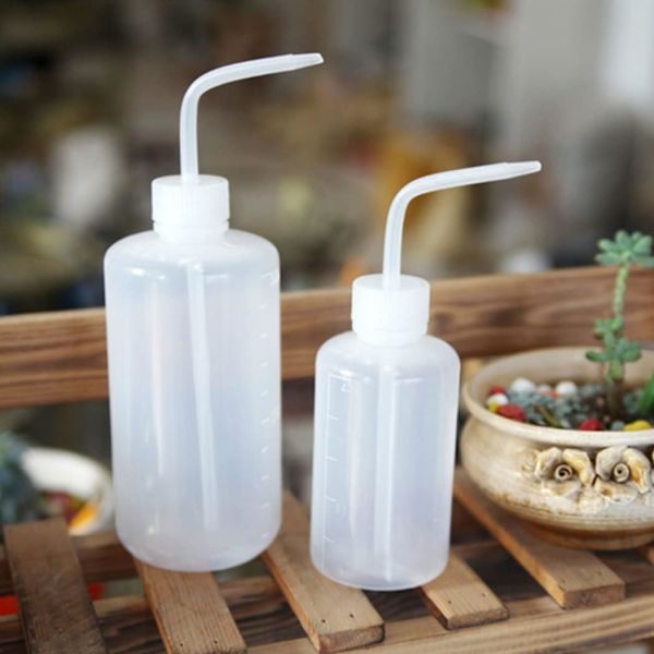 Muoviturvallinen pesupullo, muovipuristuspullo kapea suu, 8 pakkausta (kukin koko 4 kpl 250 ml + 500 ml) kastelukannut