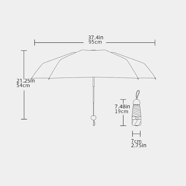 Kapsel Paraply Soligt Och Regnigt Dualuse Regnbeständigt Vind-Tålig Solskydd Utomhus Resa Bärbar Mini Paraplyll G586 Beige