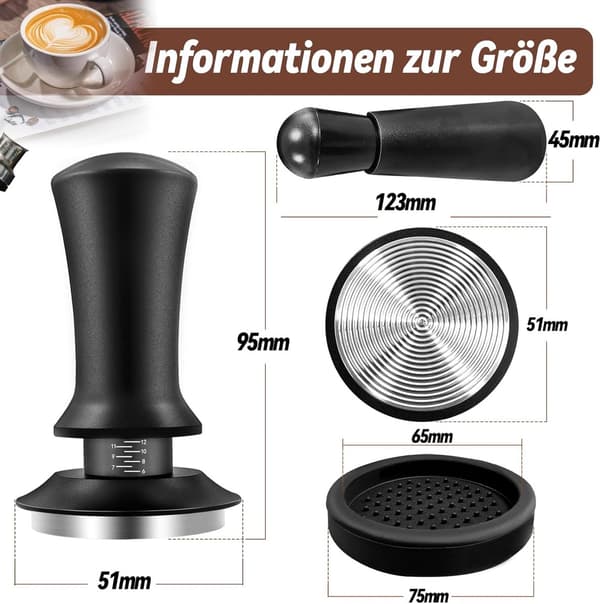 Kaffestamper - trykregulator / espressostamper sæt inkl. - Høj kvalitet - Holdbar