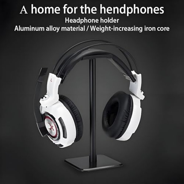 Hörlursställ, Universal Aluminiumhållare för AirPods Max, HyperX Cloud II, Xbox One, Turtle Beach, Sennheiser, etc.