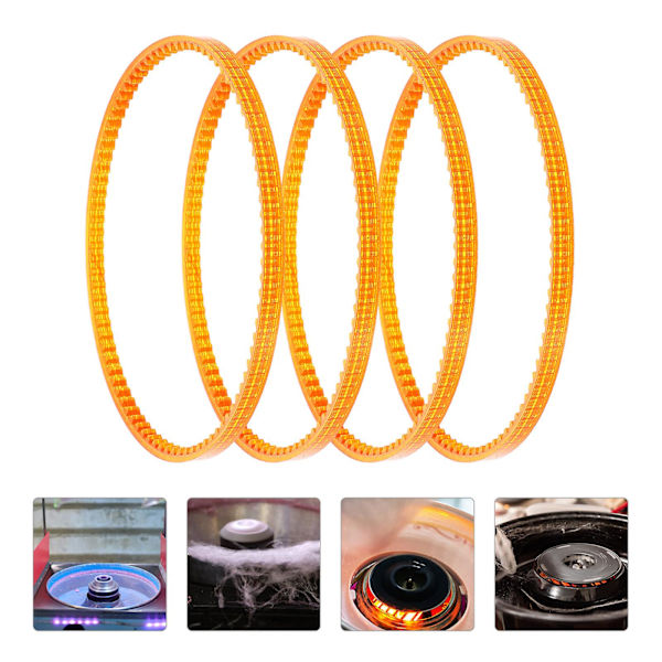4 stk bomullsgodteri DIY-maskinreimer Bomullsgodterimaskin reservedeler i plast [db] Oransje 11.50X11.50X0.50CM Orange 11.50X11.50X0.50CM