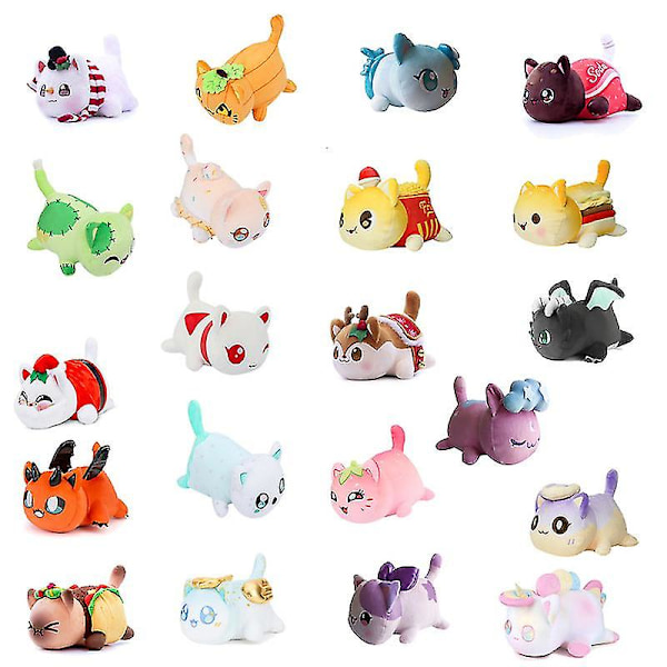 Aphmau Meemeows Plysdyr Plyslegetøj Cola Pommes Frites Hamburger Brød Smørrebrød Mad Kattedukke Plys Sovepude Børn Julegaver Y 8 8