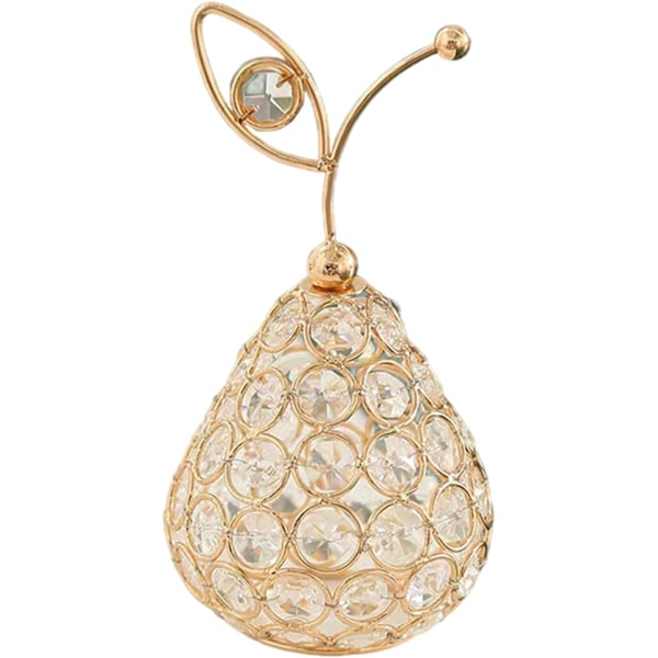 Kristall ananas statyett - fruktbord mittpunkt, naturlig kristallprydnad, heminredning Päron