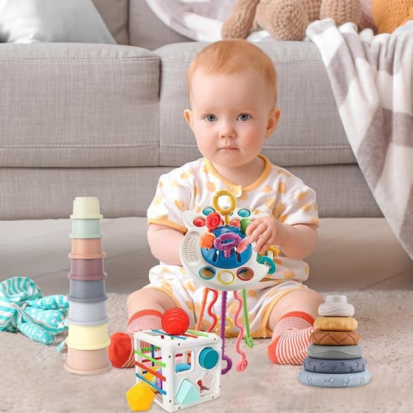 Babysensoriska Leksaker Set | Tandvård & Motorisk Träning Tidig Pedagogisk Leksak