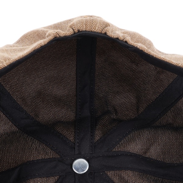 Herre Newsboy Hat Vintage Stil Blød Bomuld Casual Ottekantede Hatte til Daglig Brug Khaki