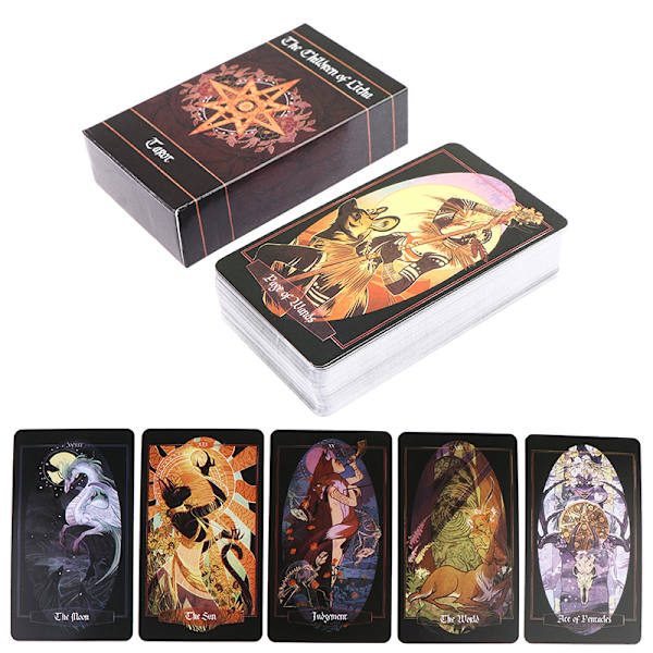 78 kort Children Of Litha Tarotkort Profeti Spådom Deck Multicolor Multicolor one size
