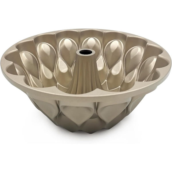 1. Charlotte Form Aluminium Køkken Tilbehør Dekoration Rund Jul Bryllup Familie 3D Charlotte Kageform Bageværktøj 24,69 cm X 9,98 cm